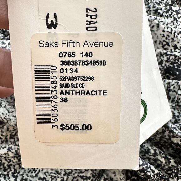 KENZO Paris Sand Silk Anthracite black and white speck Size 38 US 6 - Picture 5 of 12